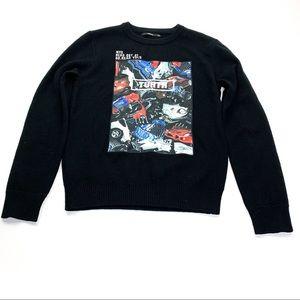 Gxg Trendy Man Jeans Sweater Graphic Cars Small